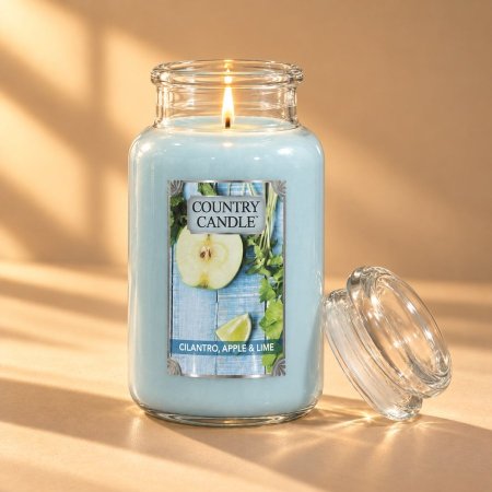 شمعة عطرية Country Candle – Cilantro, Apple & Lime